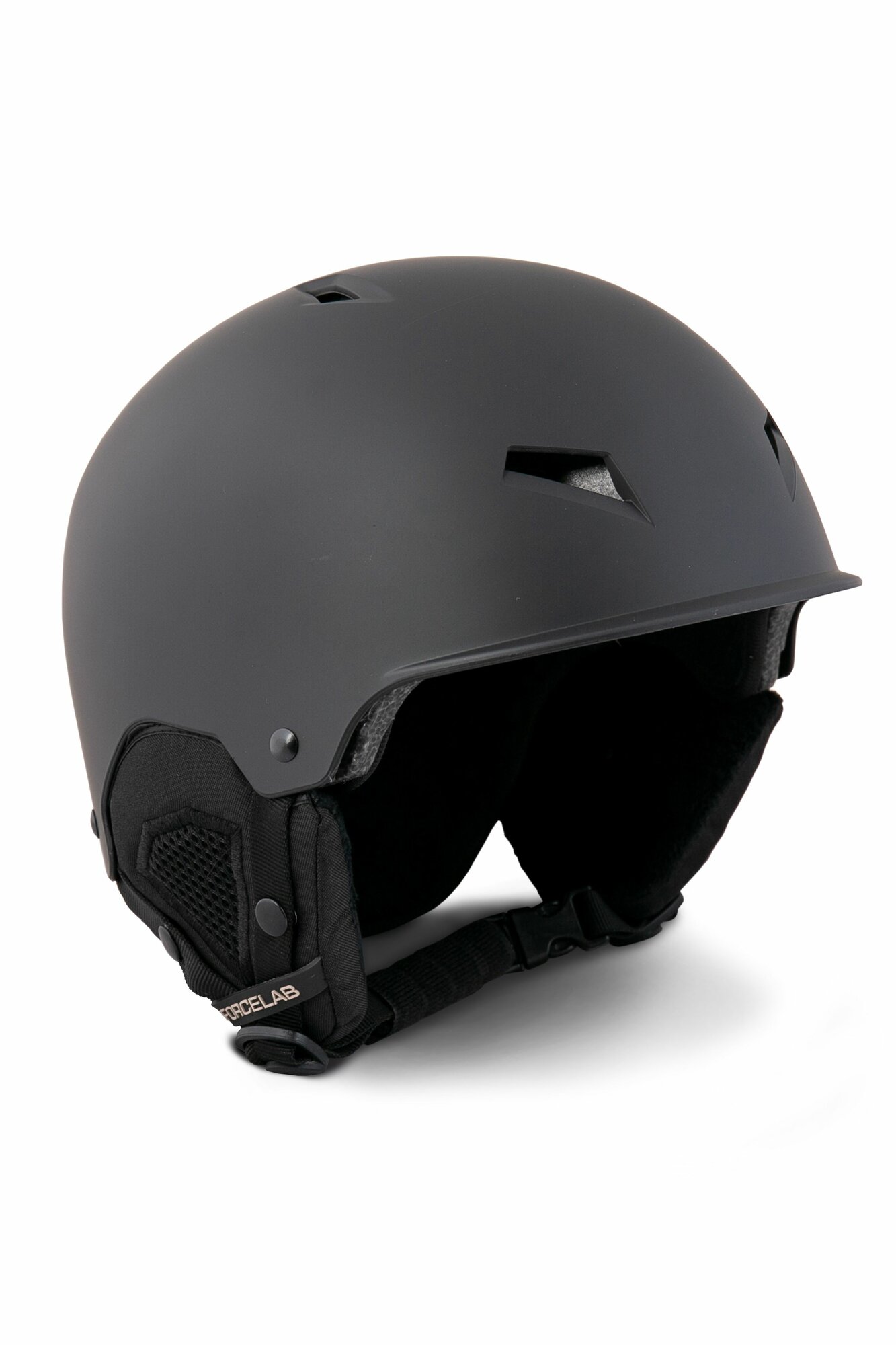 Шлем защитный горнолыжный FORCELAB, черный, 60