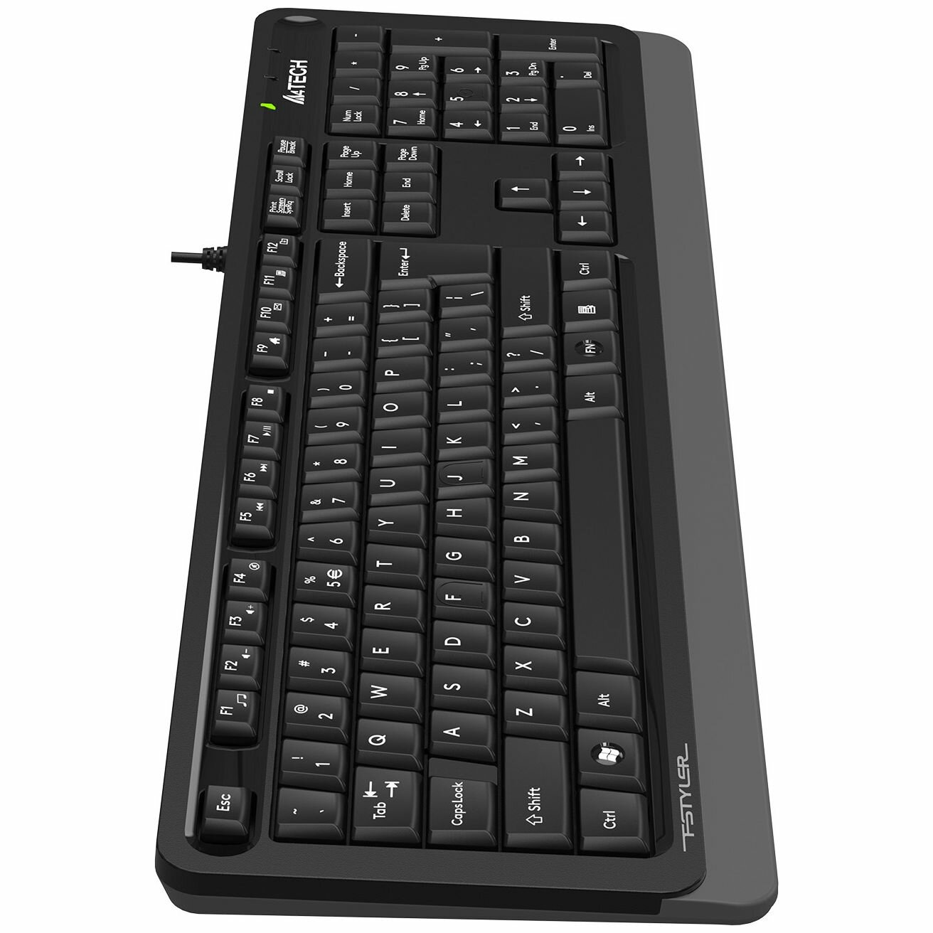 Клавиатура A4TECH Fstyler FKS10, USB, черный оранжевый [fks10 orange] - фото №14