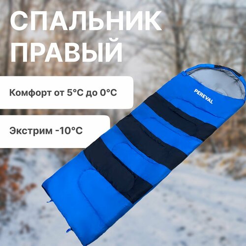 Спальный мешок -10 Pereval Edelweiss BlackBlue 220 см 287600₽