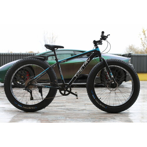 Велосипед фэтбайк Fatbike Time Try TT0899s 26 Алюминиевая рама 17 Спортивный Вездеход Унисекс серо-синий 31700₽