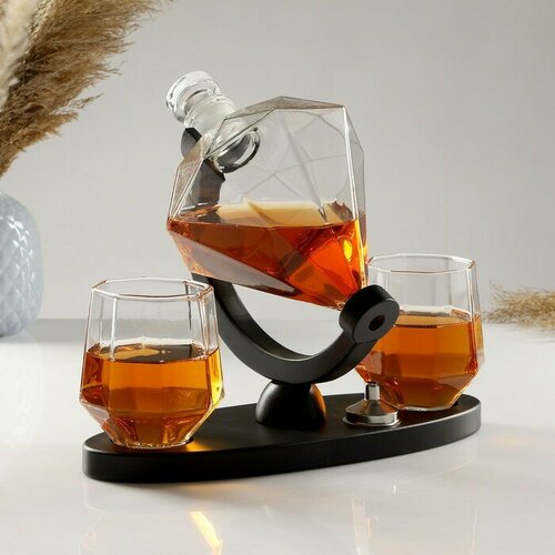 Мини-Бар Рубин на подставке штоф - 850 мл бокалы - 300 мл 285 х 11 х 215 см 7432₽