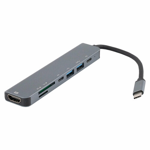 Разветвитель переходник usb hub 7 in 1 type-c многофункциональная док станцияUC902S 116000₽