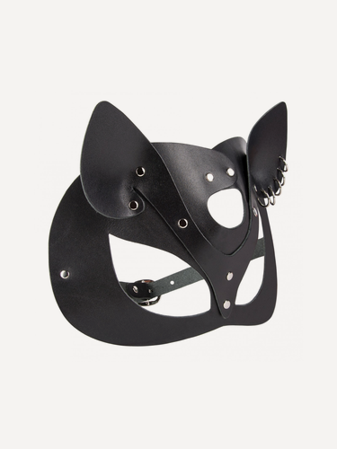 Изображение товара Маска лисы празднична черная из натуральной кожи от Fire Horse