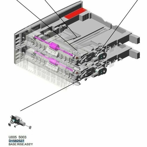 Задний подъем основания RICOH D1582527 8430₽