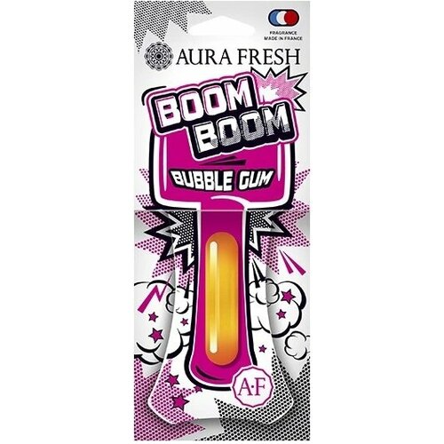 Ароматизатор подвесной Aura Fresh BOOM BOOM Бабл гам