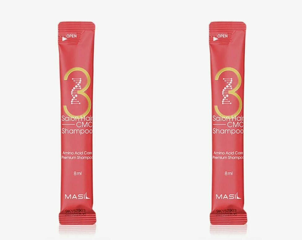 MASIL Шампунь для волос с аминокислотами 3 Salon Hair CMC Shampoo Stick pouch, 8 мл, 2 шт