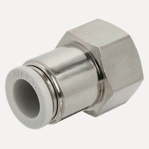 Изображение товара Штуцер цанговый прямой Airtac PCF1204, PT1/2 под трубку с наружным диаметром 12 мм, 1 шт