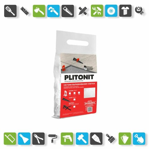 Зажим Plitonit SVP-PROFI, 1,4 мм (100 шт.) зажим plitonit зажим plitonit svp profi 2 мм 100 шт в пакете