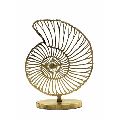 Декор для дома интерьера настольный Amonite из дерева от мастерской FrogDog