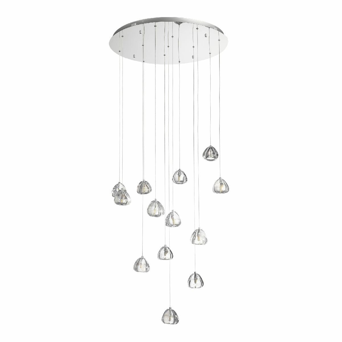 Светильник подвесной ST Luce Waterfall SL6017.101.13, LED, 39Вт, кол-во ламп:13шт, Хром