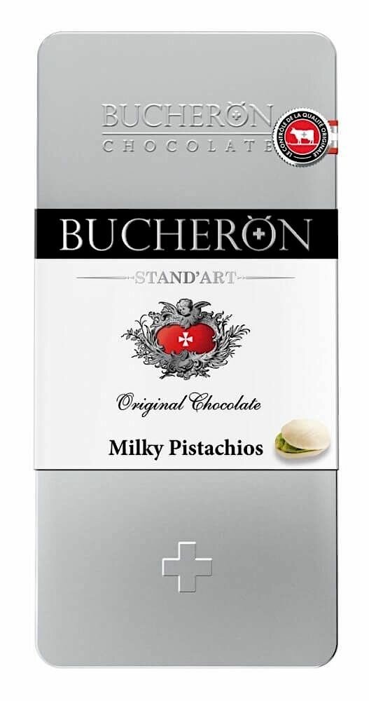 Молочный шоколад Bucheron (Milky Pistachios) с фисташкой 100г