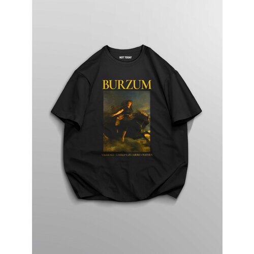 футболка мужская burzum aske размер m 46 48 black metal merch Футболка NOT TODAY, размер L-XL, черный