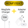 Комплект MagSafe Charger + adapter 25W Type-C / Беспроводное заря...
