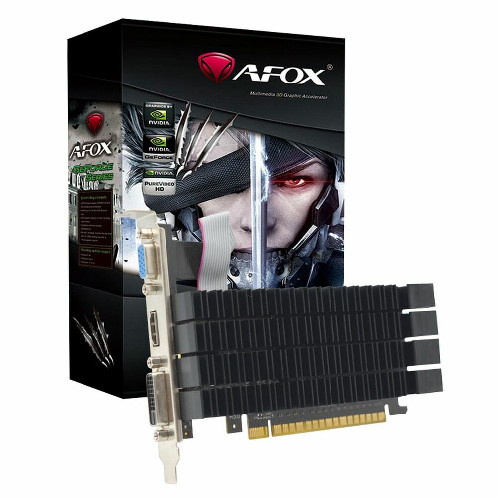 Видеокарта Afox GT730 2G DDR3 64bit heatsink DVI HDMI