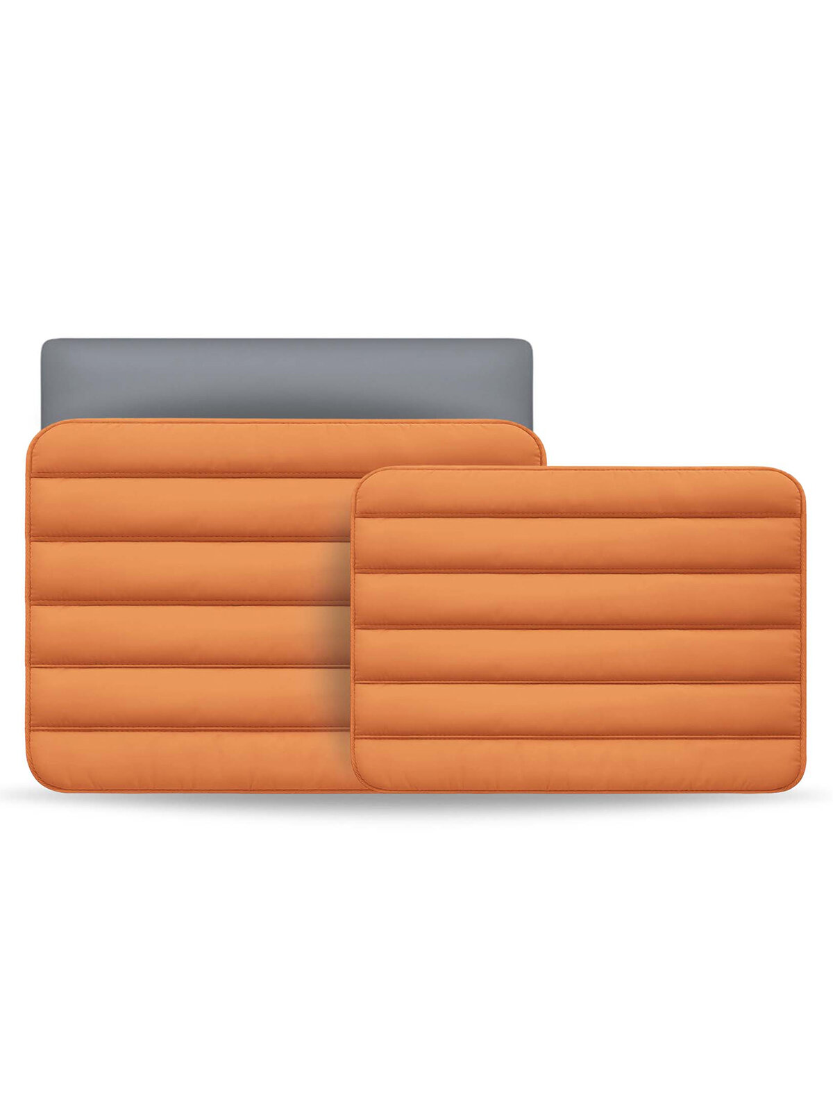 Bustha для Macbook Air/Pro 13"/14" (18/22) чехол Puffer 3.0 Sleeve Nylo/Leather (Mandarin) — фото 1