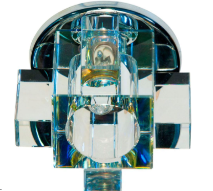 Светильник встраиваемый Feron C1037P потолочный JCD G9 прозрачно-розовый за 2 штуки