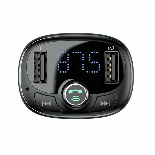 FM-трансмиттер Baseus T Shaped S-09 Car Bluetooth MP3 Player черный