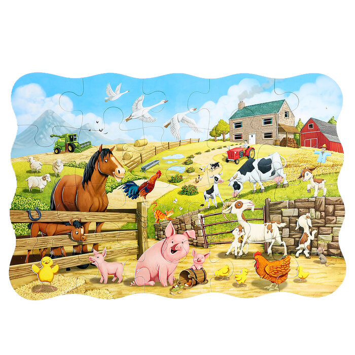Puzzle-20 MAXI "Животные на ферме" (С-02429-NEW) Castorland - фото №5