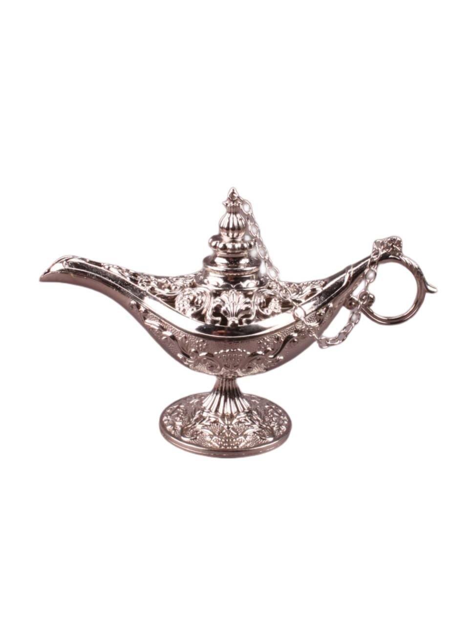 Декоративная волшебная лампа Алладина, серебро