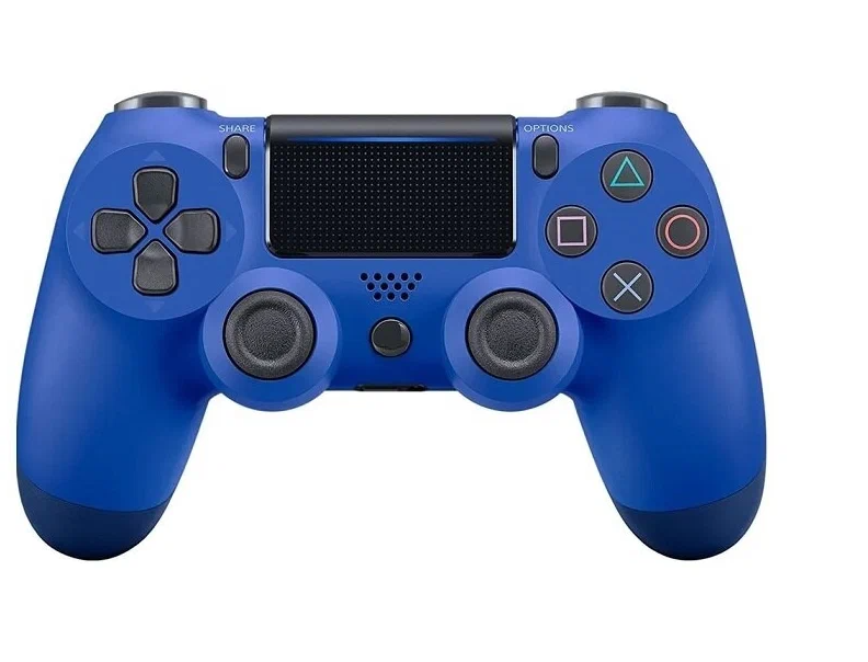 Беспроводной Bluetooth Джойстик/Геймпад/Контроллер для консоли/приставки PS4 синий