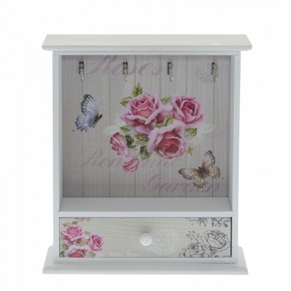 Ключница открытая с выдвижным ящиком 