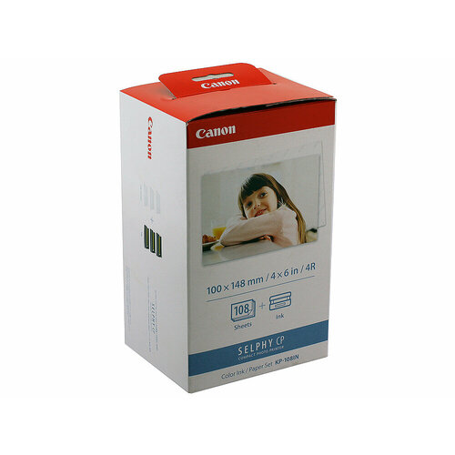 Набор для печати Canon KP-108IN для Selphy CP100 200 300 400 500 600 700 CP800 CP810 CP900 4664₽