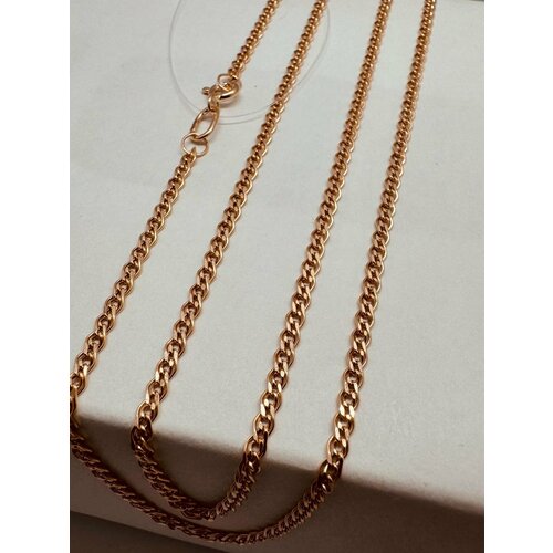 Цепь Костромской цепевязальный завод, красное золото, 585 проба, длина 45 см, средний вес 1.97 г