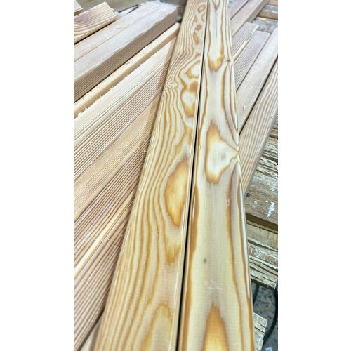 Брусок лиственница 1000х30х40 Сухая строганная категория АВ 4-штука Закругленный