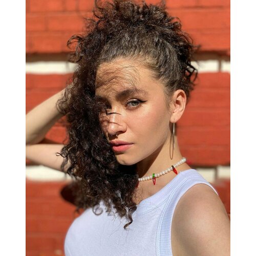 Бусы Daily Daisy, стекло, длина 40 см, белая