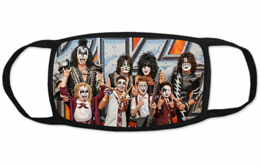 Маска защитная тканевая на лицо Kiss, Кисс №5, Детская - 18 на 10 см