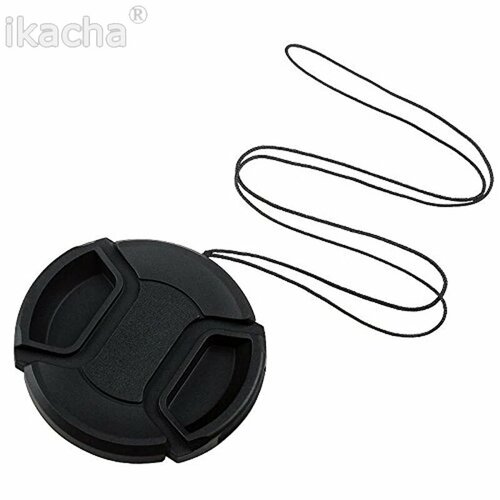 Крышка объектива ikacha 49mm/52mm/55mm/58mm/62mm/67mm/72mm/77mm со шнурком, 62 мм