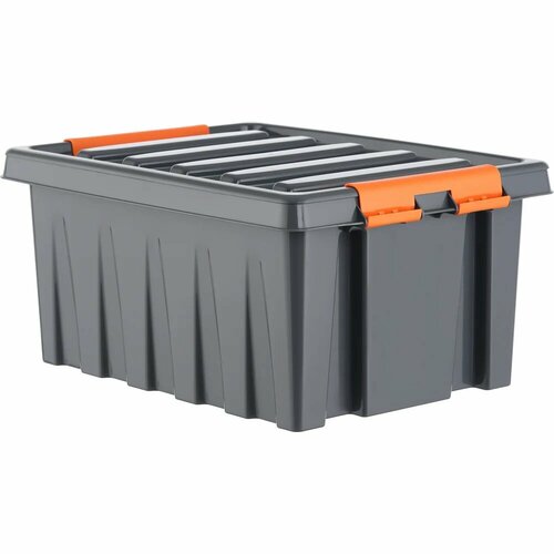HONEYCOMB Контейнер особопрочный серии PRO 16 литров с крышкой, серый M-016-00.76new