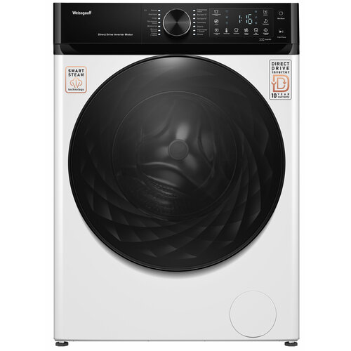 Cтиральная машина Weissgauff WM 59411 Direct Drive Inverter Steam Загрузка 11 кг 1400 оборотов Функция Пар 6179000₽