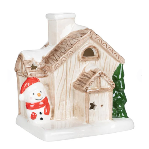Подсвечник новогодний Домик Снежное кружево в ассортименте 725₽