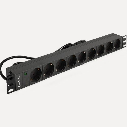 Изображение товара Блок розеток Exegate ServerPro PDU-19H906 Al-9S-C14-2.5CU (EX280852RUS)
