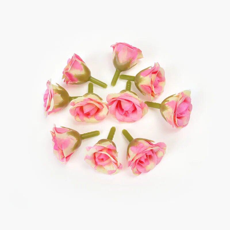 Искусственные розы HUAYUXIANG 2 см 10/20/50 шт 20pcs Розовый