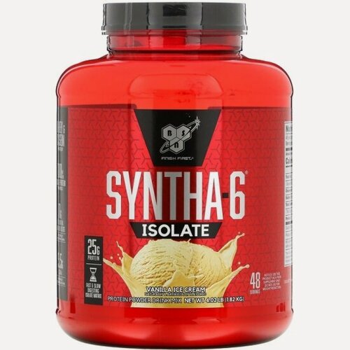 Изображение товара Протеин Bsn Syntha-6 ISOLATE Vanilla ice cream 4 lb 1820г