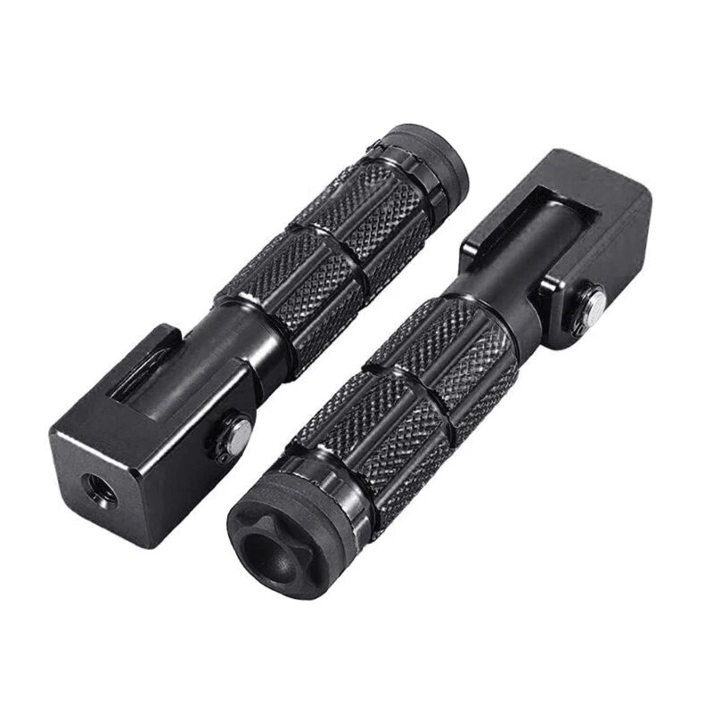 2 шт. M10 мотоциклетная ножная педаль Передняя и задняя Подножка педаль аксессуары для модификации мотоцикла фиксированная под 90 градусов Складная Ножка Black