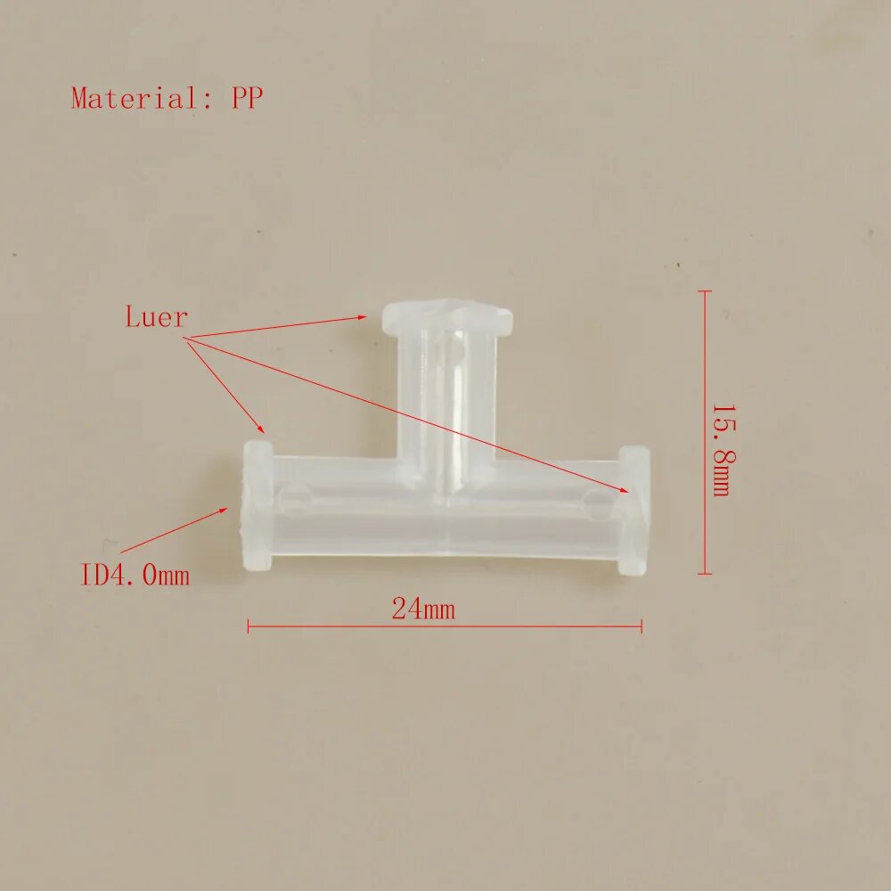 3 4 Трехходовой ПП Тройник гнездовой разъем Т-образная муфта 3-way pipe(1pcs)