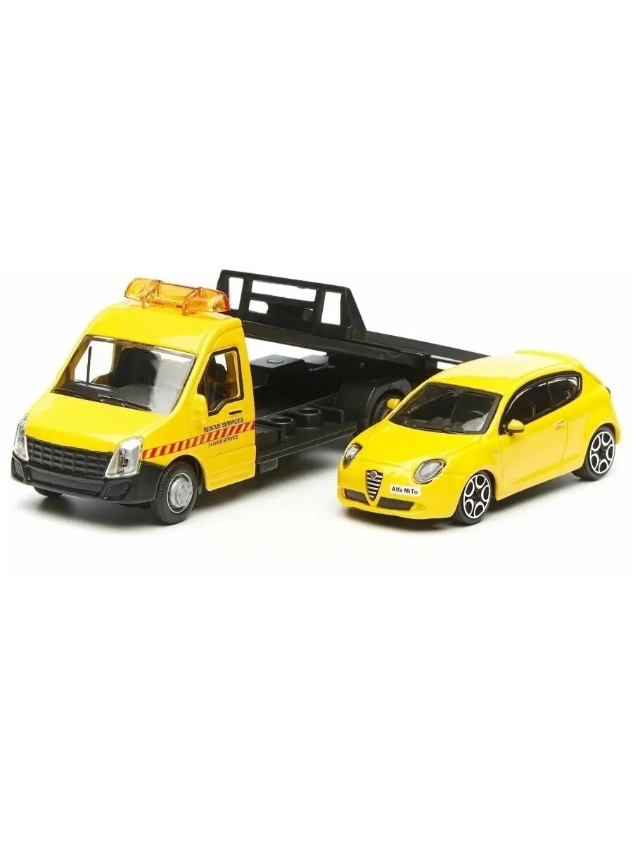 Bburago игровой набор Эвакуатор с машинкой 1:43 — фото 1