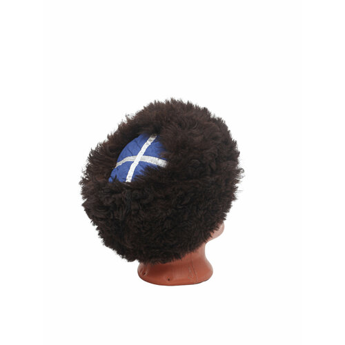 Кубанка черная с синим верхом