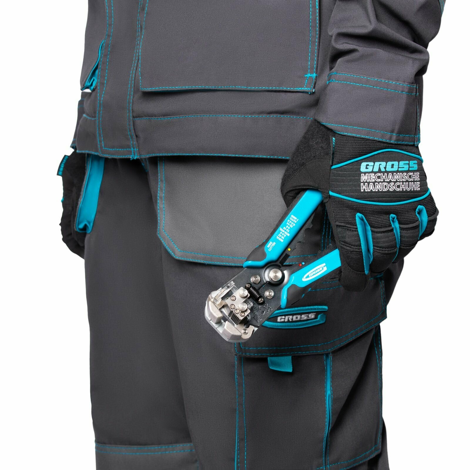 Щипцы для зачистки электропроводов, 0.05-8 кв. мм Gross, 17718