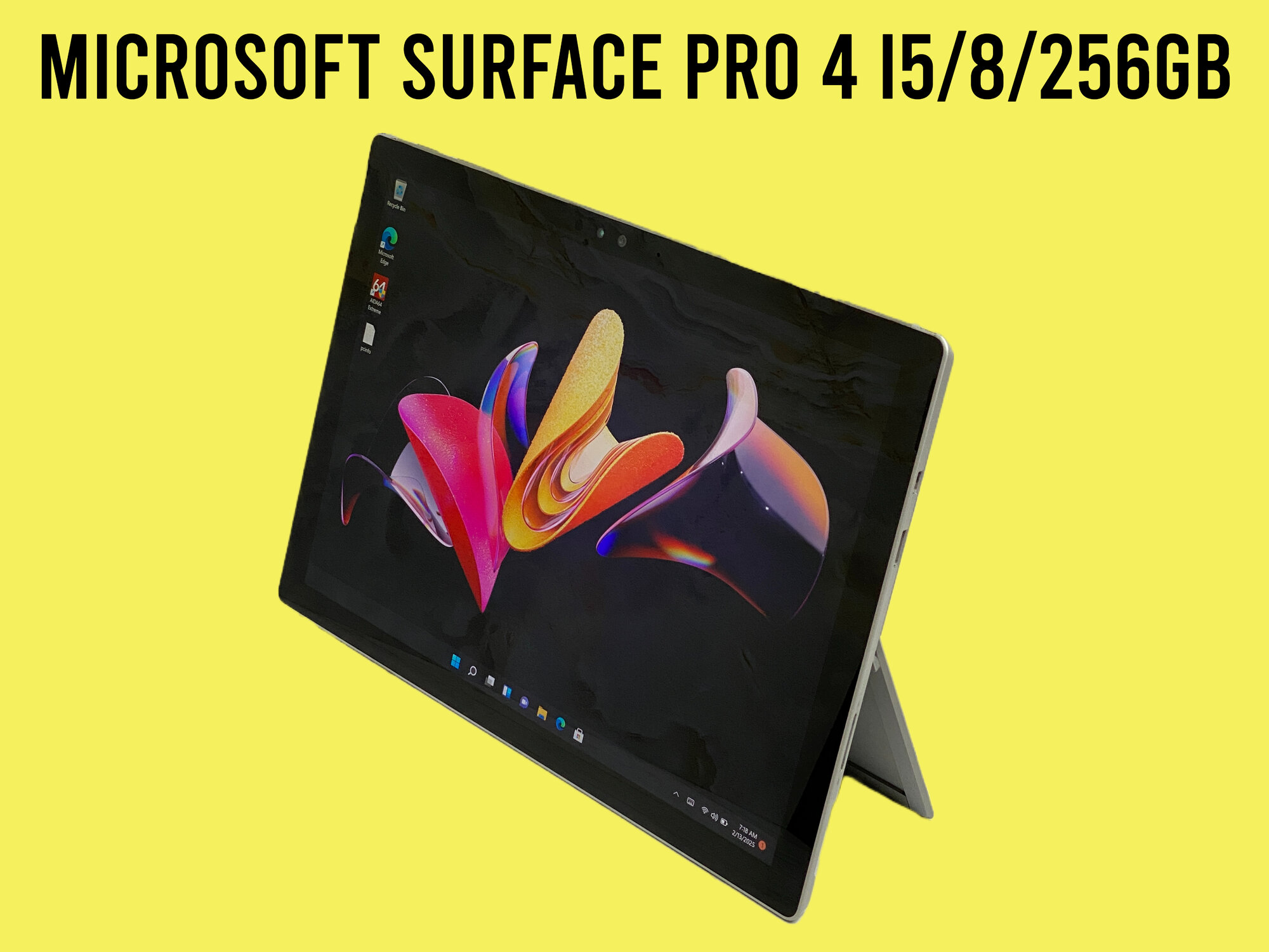 Планшет Microsoft Surface Pro 4 12.3" 2015 Core i5-6300u 2.4Ггц / ОЗУ 8Гб / SSD 256GB / Цвет корпуса Silver