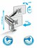 Кронштейн для двух мониторов настольный Kromax OFFICE-22 / до 35"...