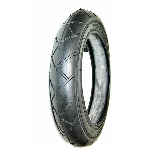 Покрышка ( 57-203 ) 12 1/2х2 1/4 с камерой прямой ниппель, гладкий протетор