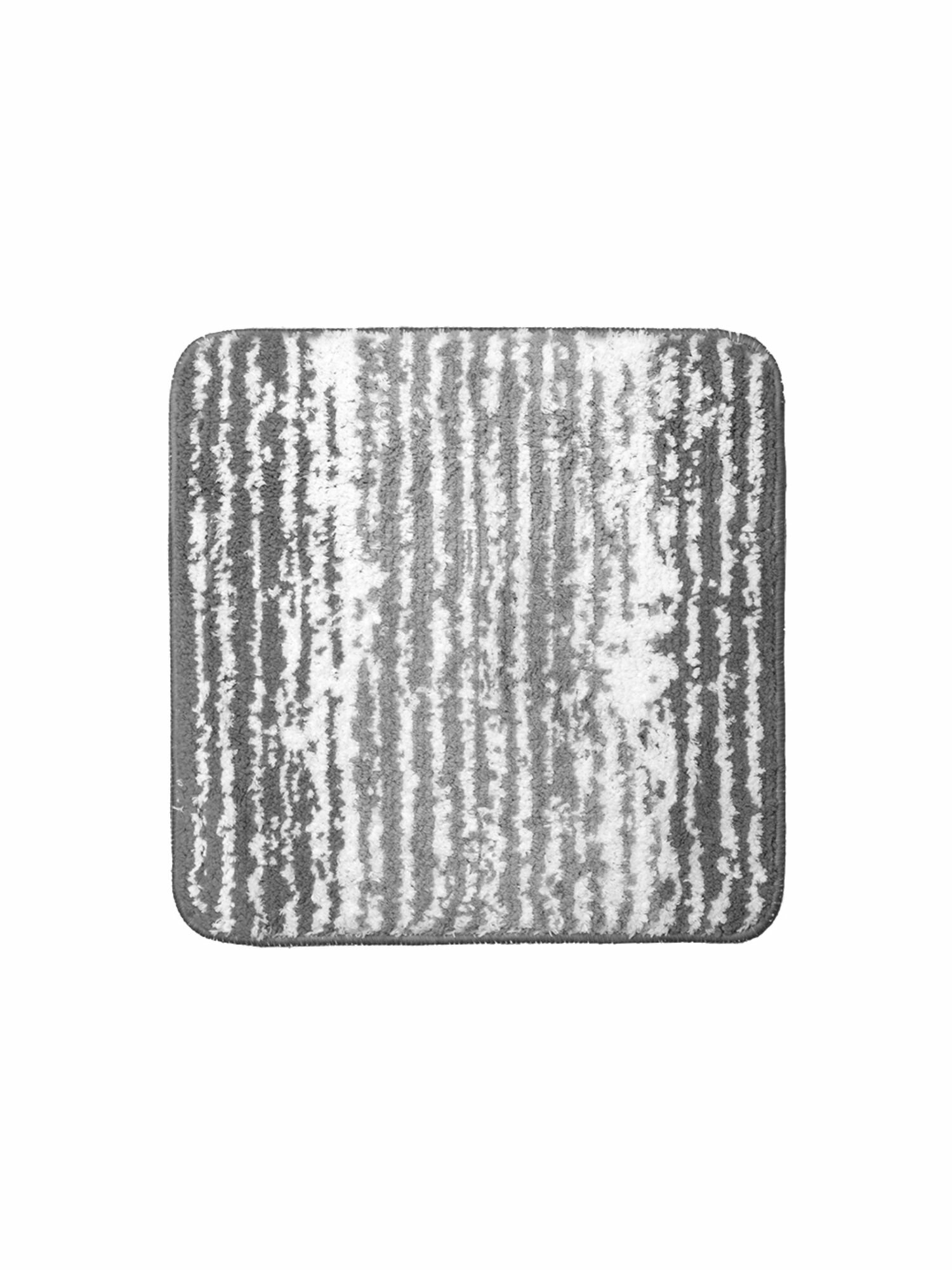 Коврик для туалета Lemer Wood white 50x50 см цвет белый