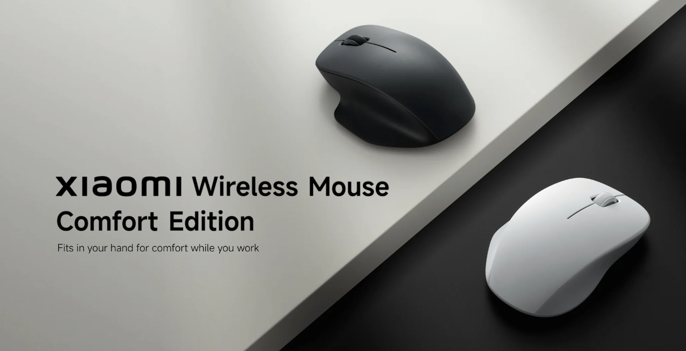 Сравнение размеров мыши Xiaomi Comfort с другими устройствами