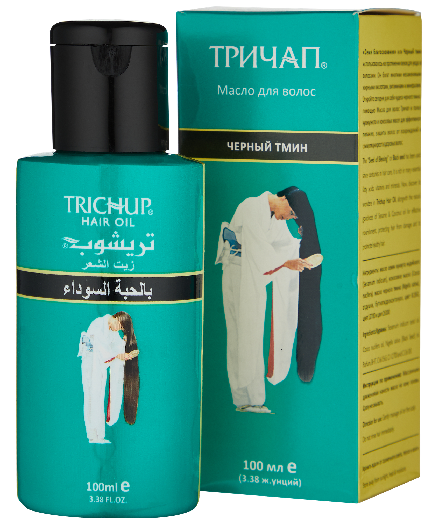 Масло для волос Trichup "Чёрный тмин", кунжутное и кокосовое масло, экстракт чёрного тмина