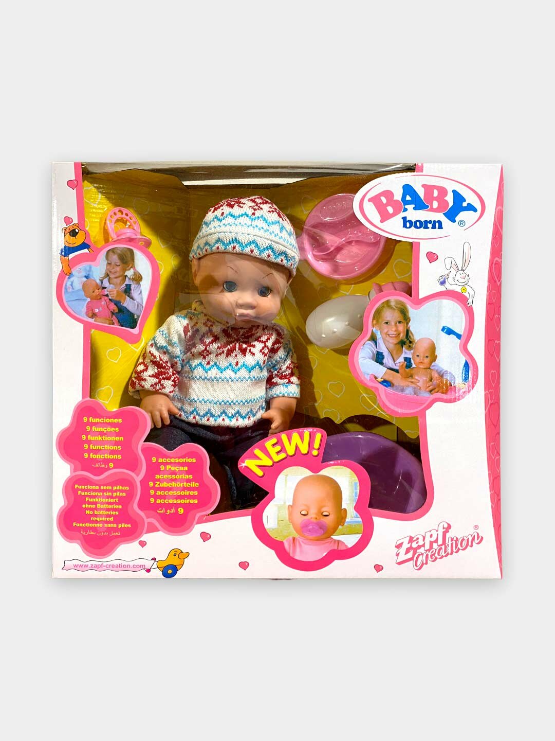 Пупсик Baby Born Интерактивный 9 функций с аксессуарами 30 см Код. 03174