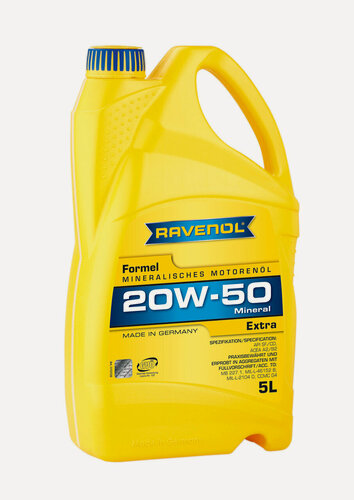 Изображение товара Моторное масло RAVENOL Formel Extra SAE 20W-50 SF-CD ( 5л) new